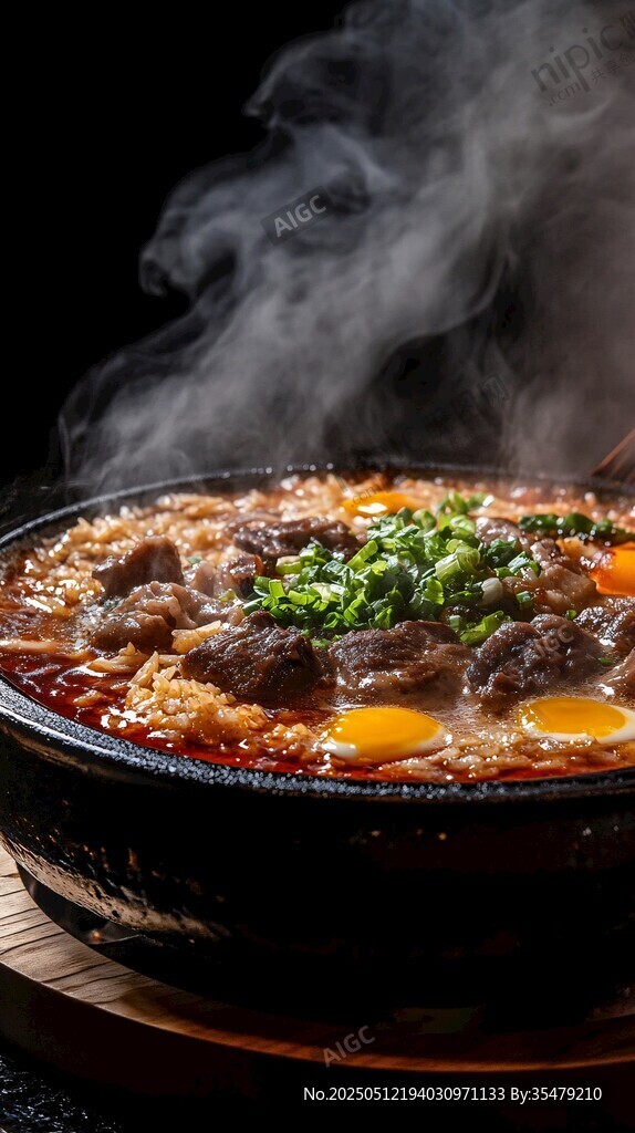 热气腾腾的美味牛肉火锅