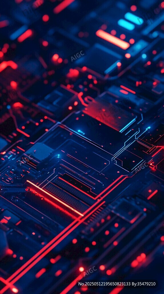 科技感十足的电路板图案