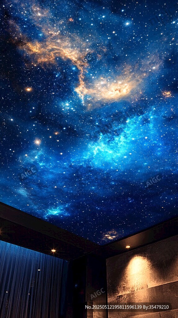 梦幻星空天花板设计