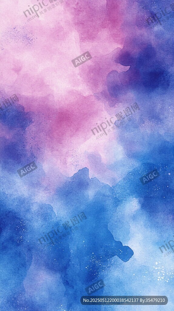 梦幻水彩渐变天空背景