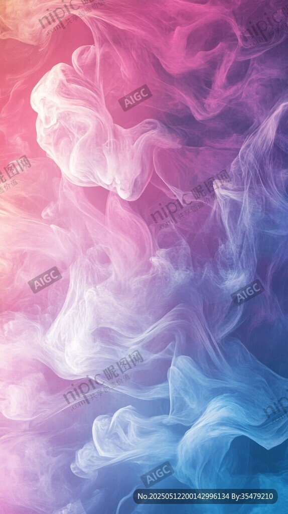 梦幻色彩烟雾纹理背景图