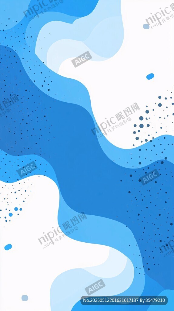 蓝白渐变流体抽象背景图