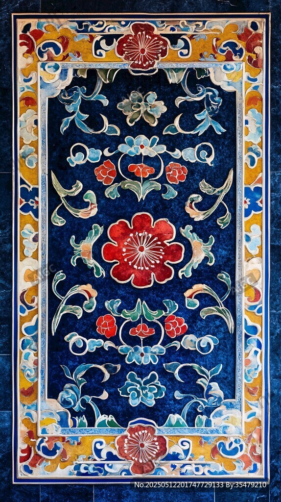 传统中式精美花纹装饰图案