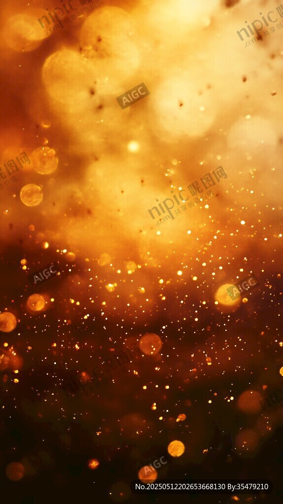 金色梦幻光斑背景图