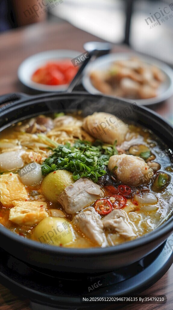 美味丰盛的特色火锅料理