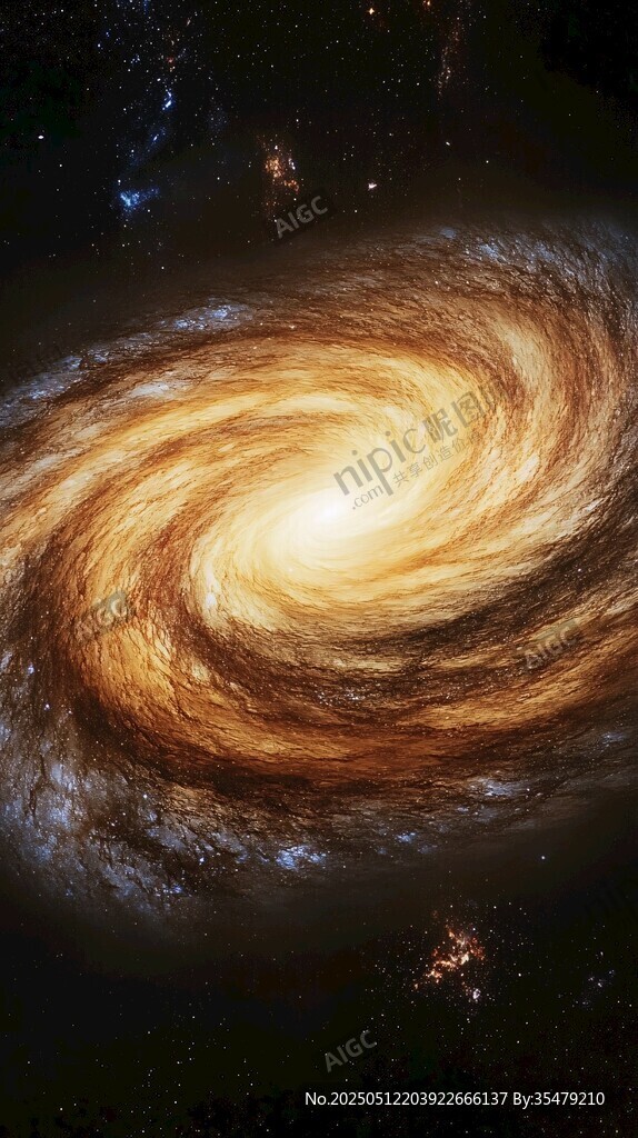壮丽旋涡星系闪耀宇宙