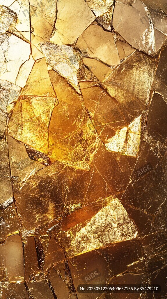 金色碎纹质感纹理背景