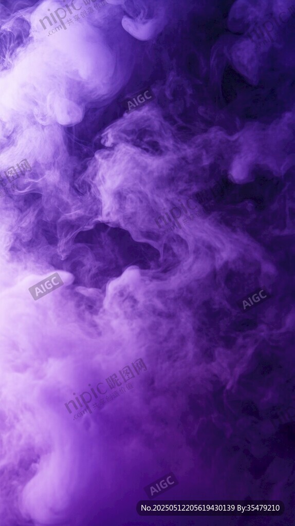 梦幻紫色烟雾背景图