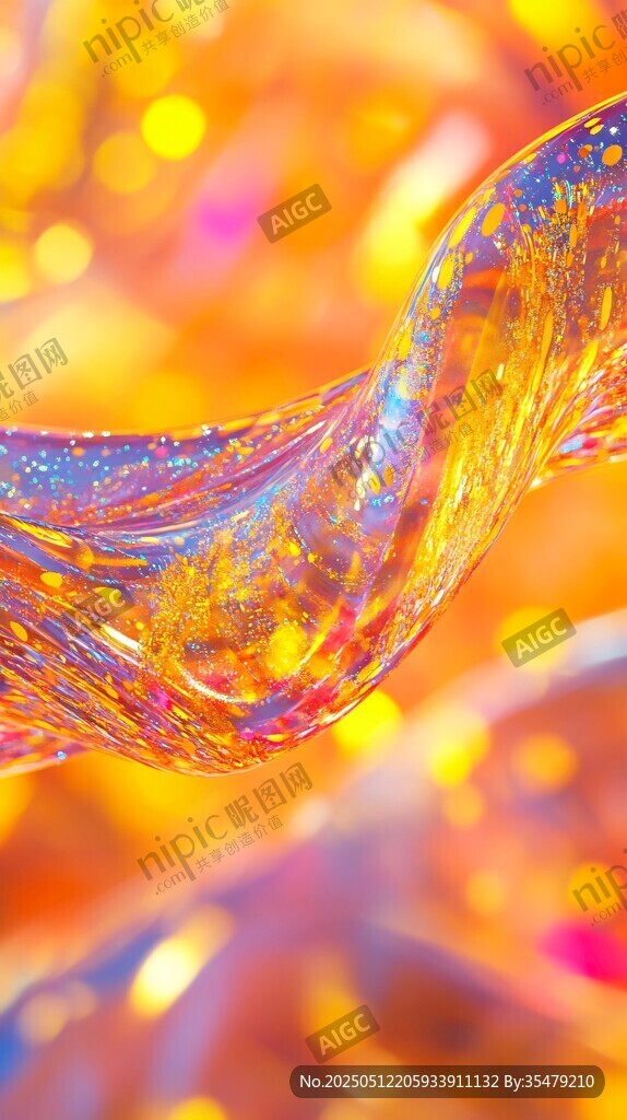 梦幻炫彩流动液体纹理