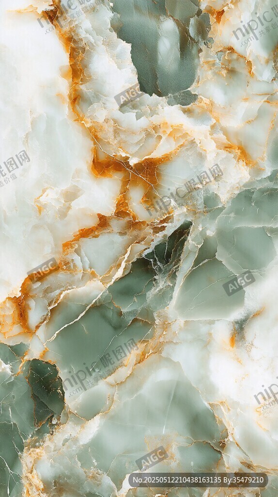 翠绿褐纹大理石纹理