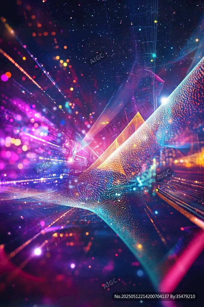梦幻绚丽的科技宇宙空间