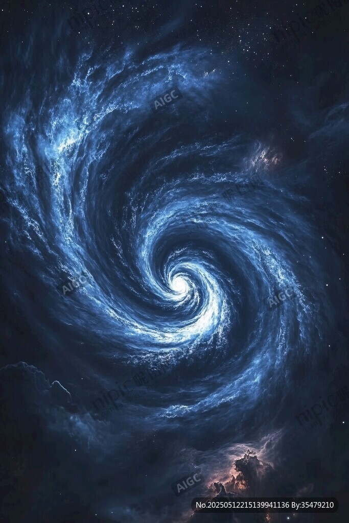 梦幻宇宙漩涡星云图景