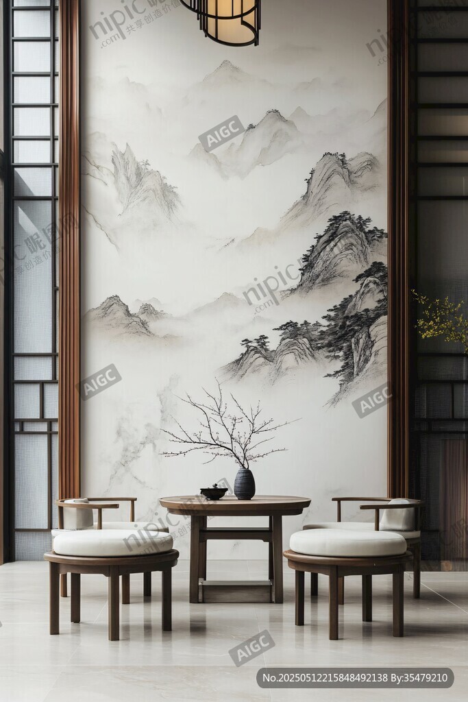 中式茶室 山水墨韵雅致空间