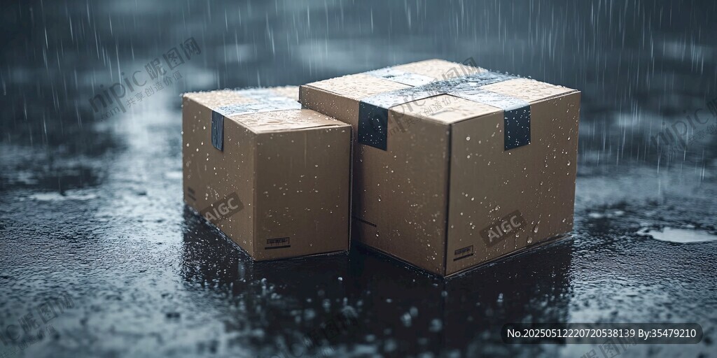 雨中的包裹