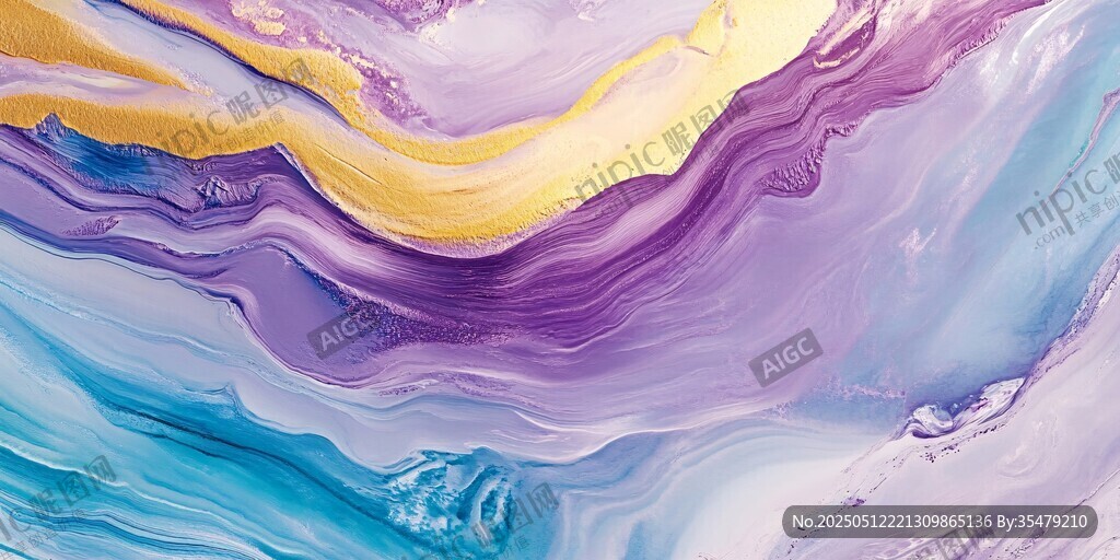 梦幻流体色彩艺术纹理