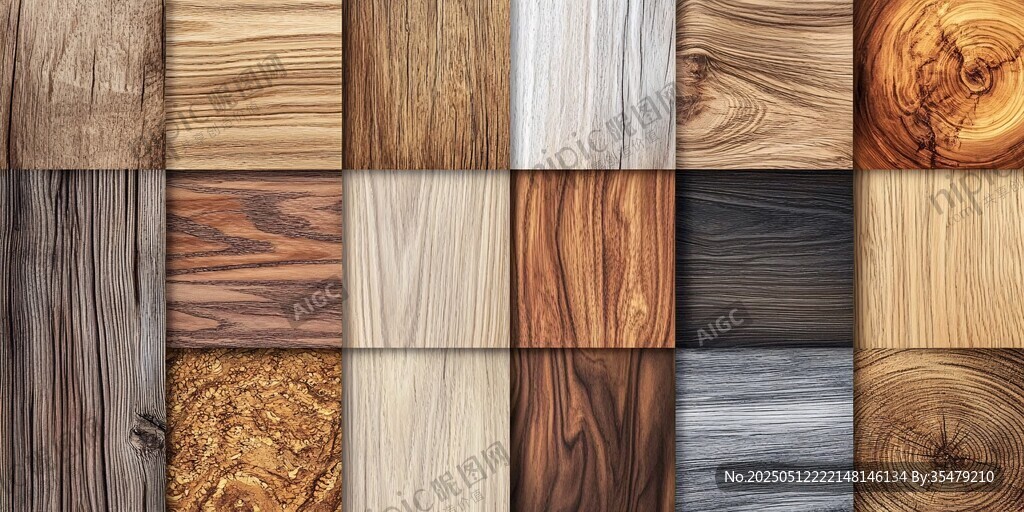 多样木纹材质展示