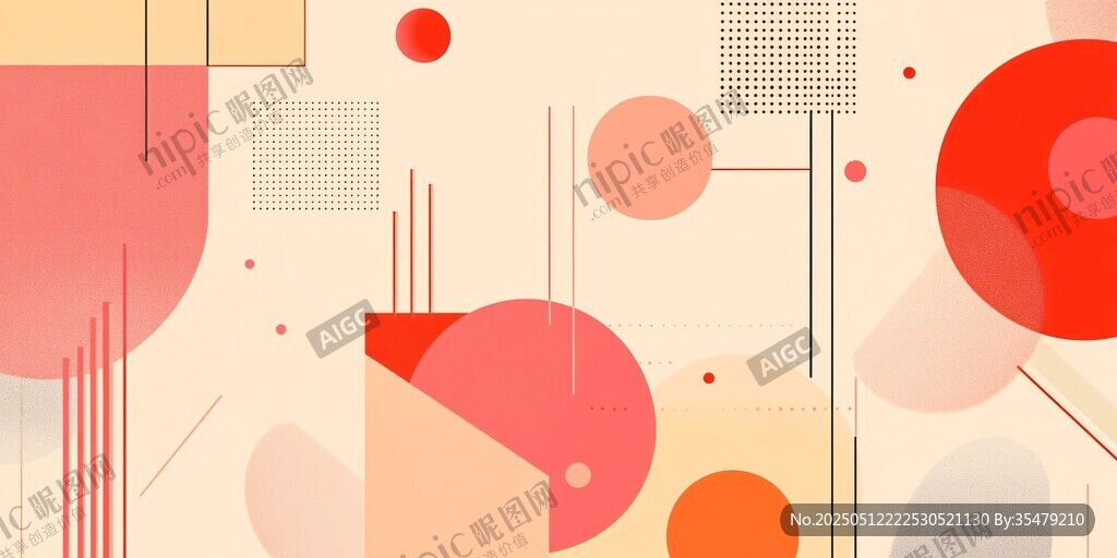 几何色彩抽象艺术背景图