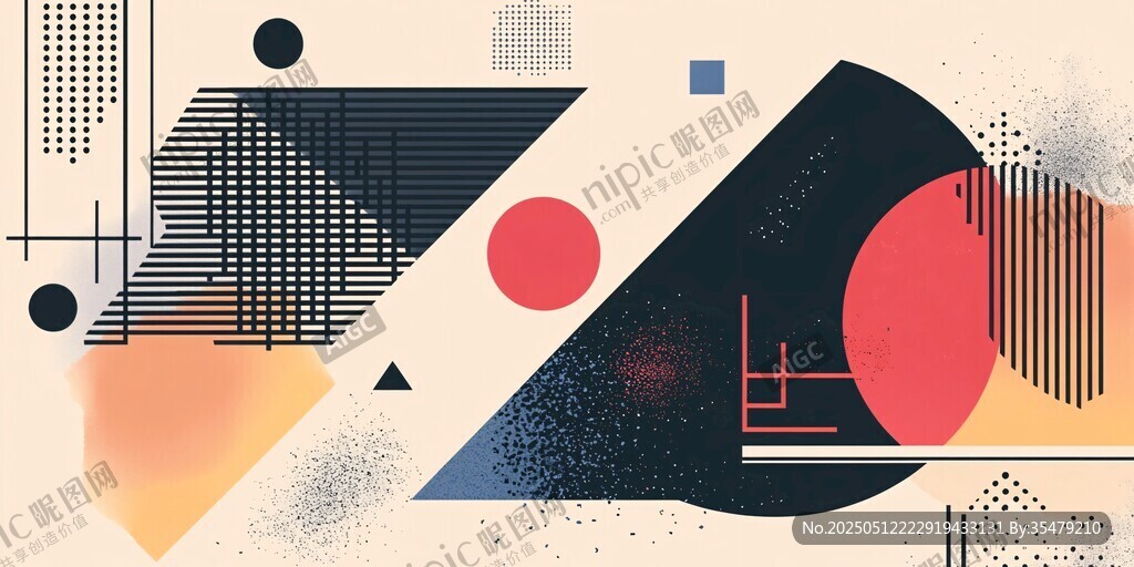 抽象几何艺术背景图案