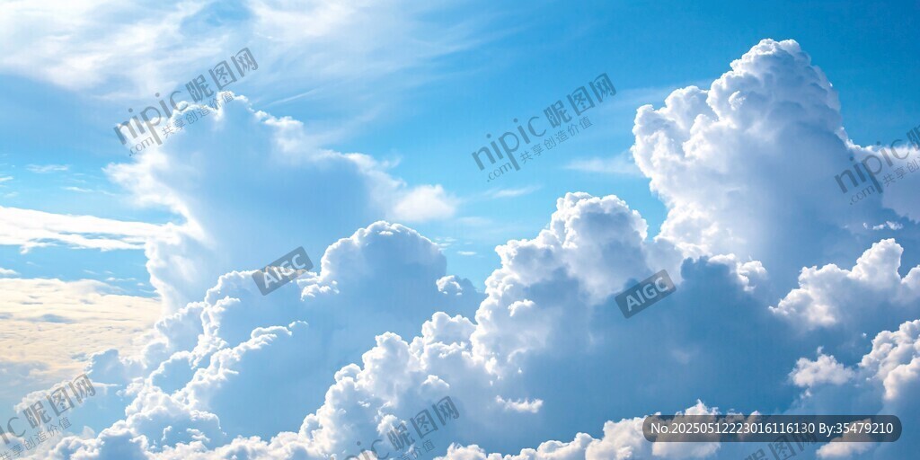 蓝天白云 梦幻般的天空景象