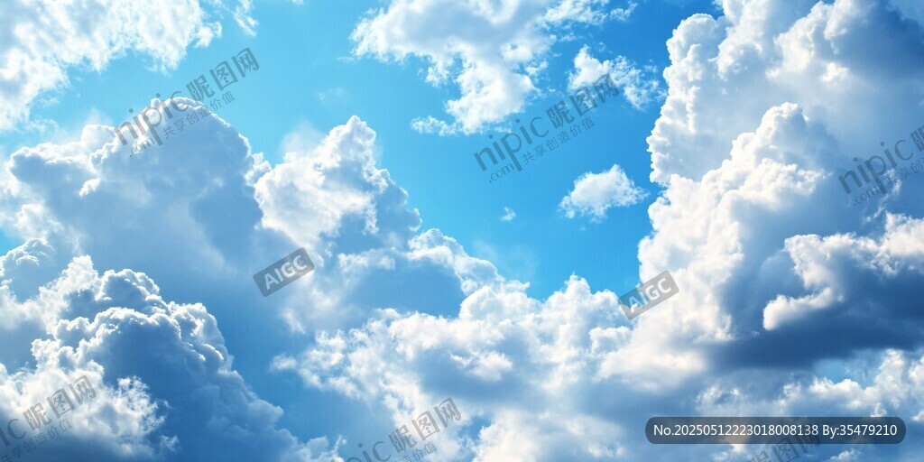 蓝天白云 梦幻般的天空景致