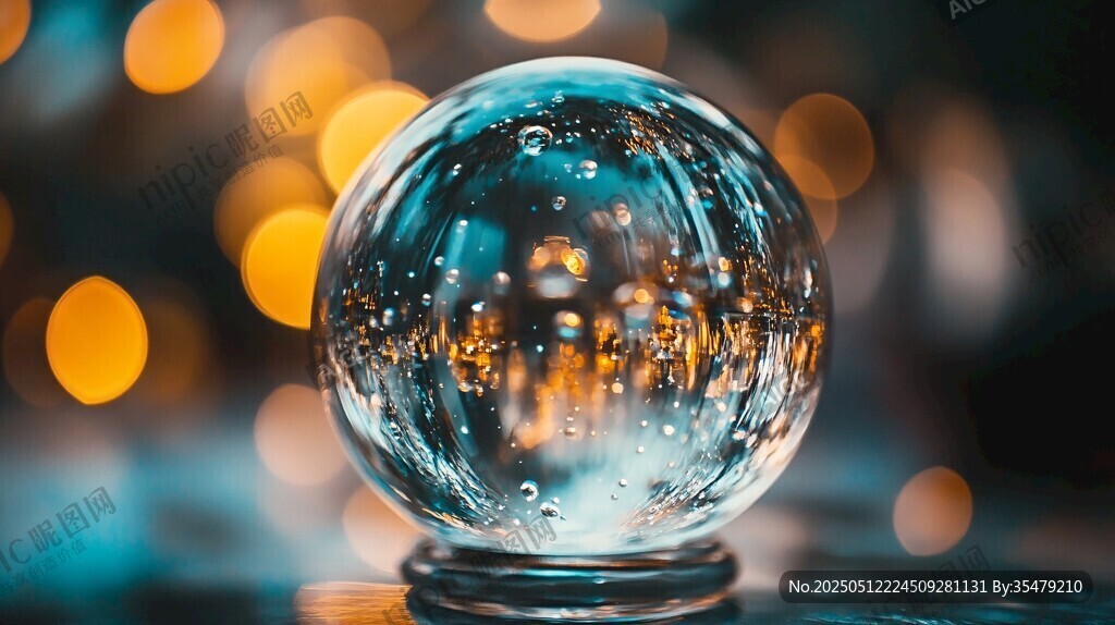 梦幻水晶球中的璀璨景象