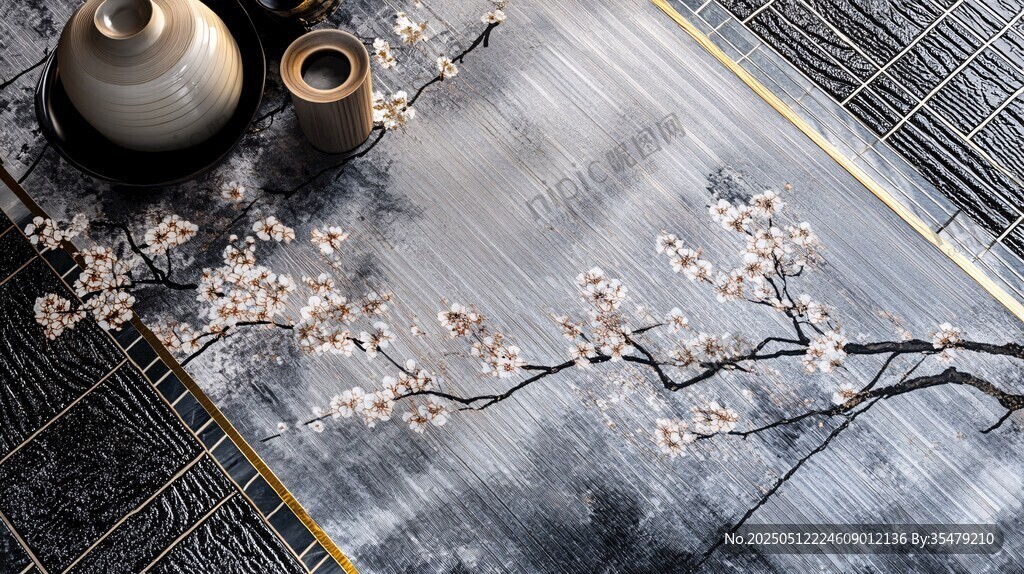 中式雅致茶席 梅花装饰