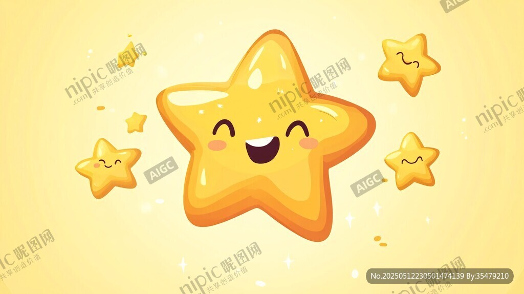 可爱星星插画 萌趣来袭