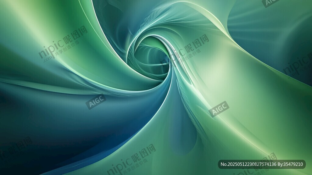 梦幻渐变流体旋涡背景图