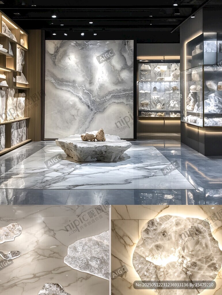 高端大理石展厅奢华展示