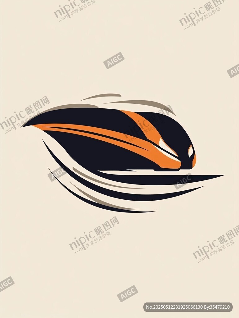 动感赛车标志设计