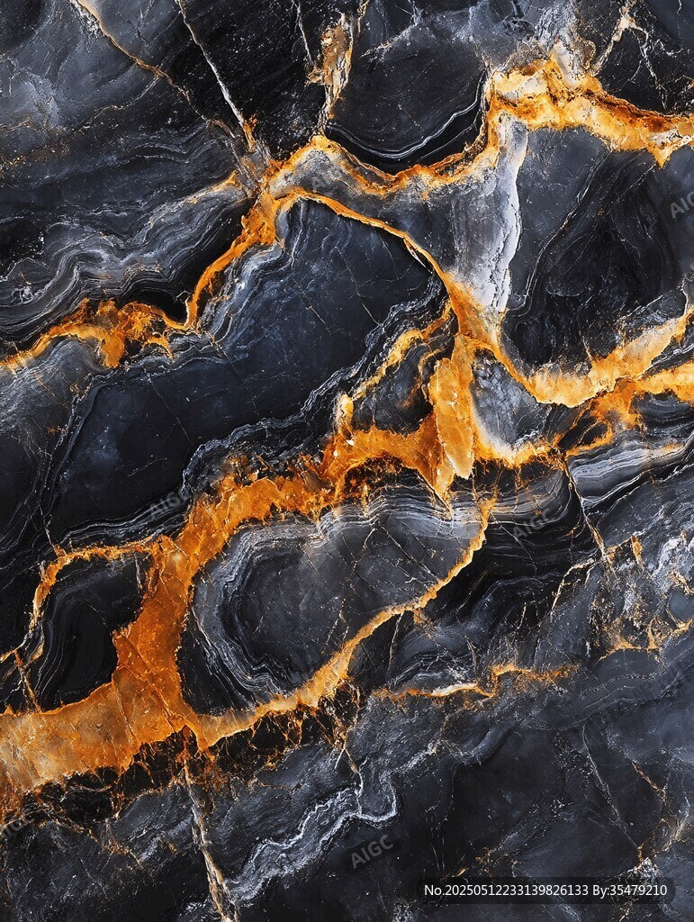 黑金大理石纹理图案