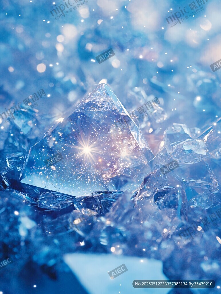 梦幻蓝晶 璀璨冰晶之美
