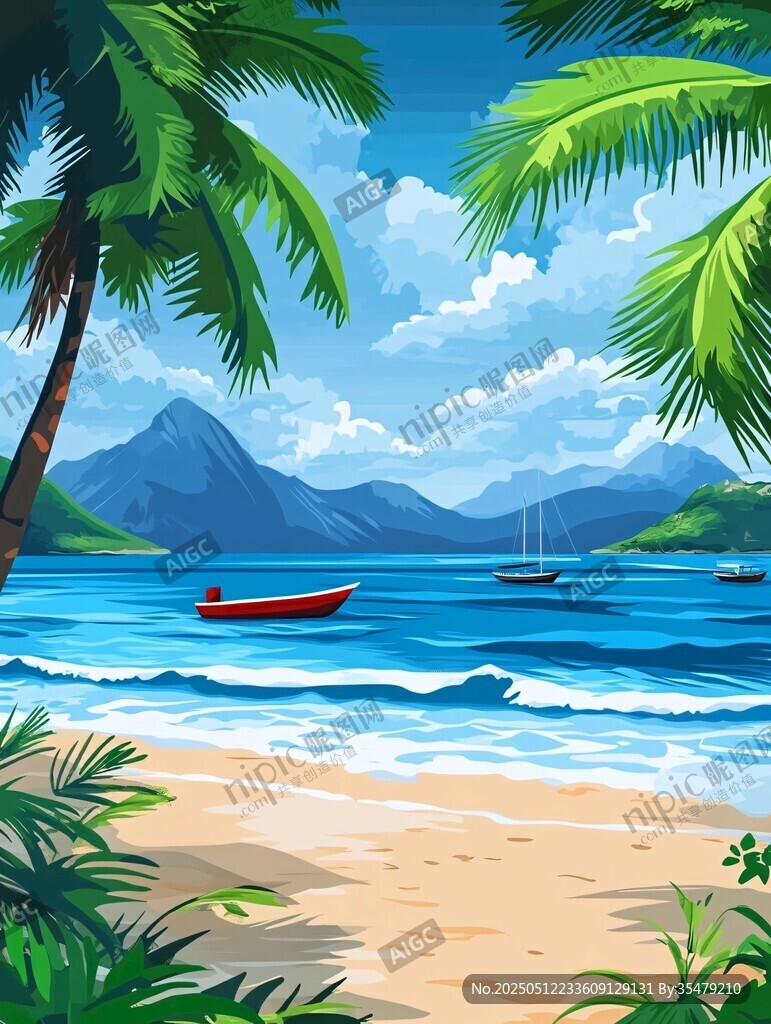 夏日海滨风光