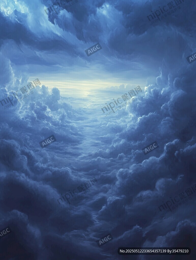 梦幻云海中的曙光奇景