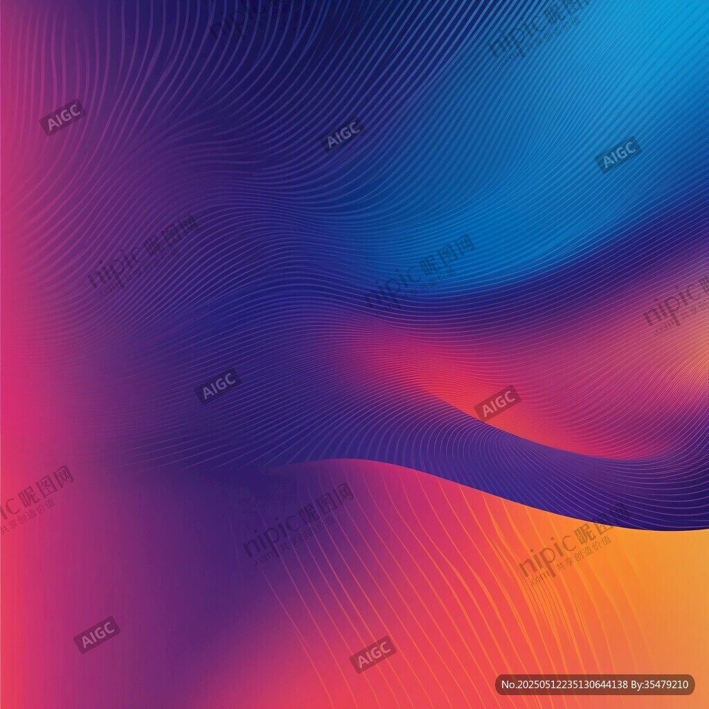 炫彩渐变流体抽象背景图