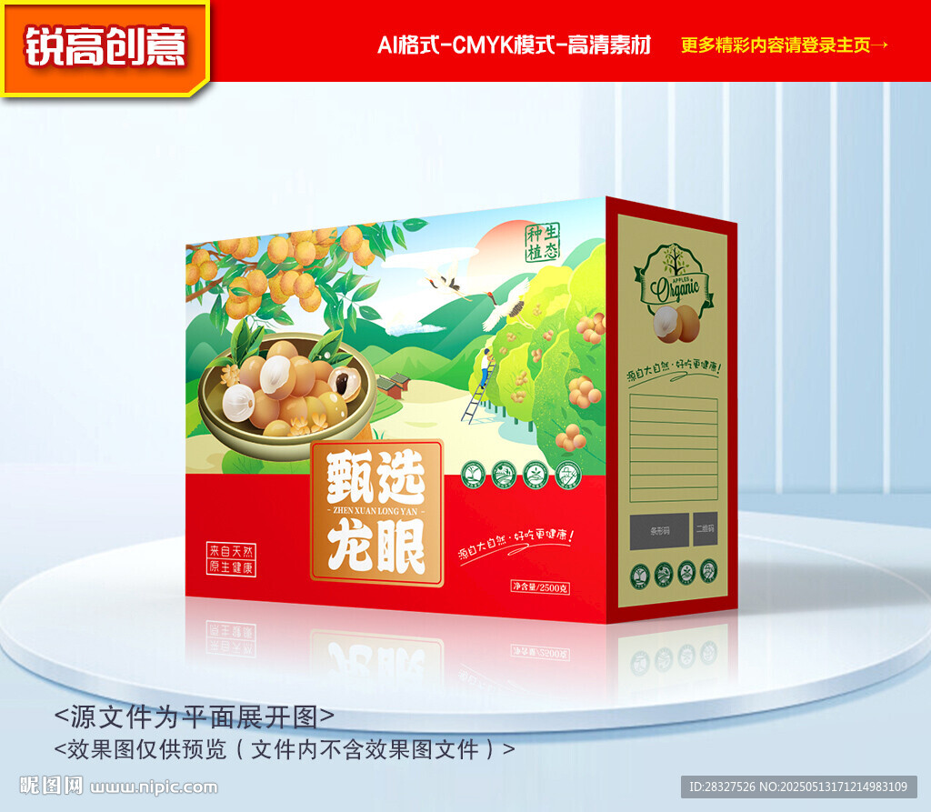 龙眼包装 桂圆礼盒