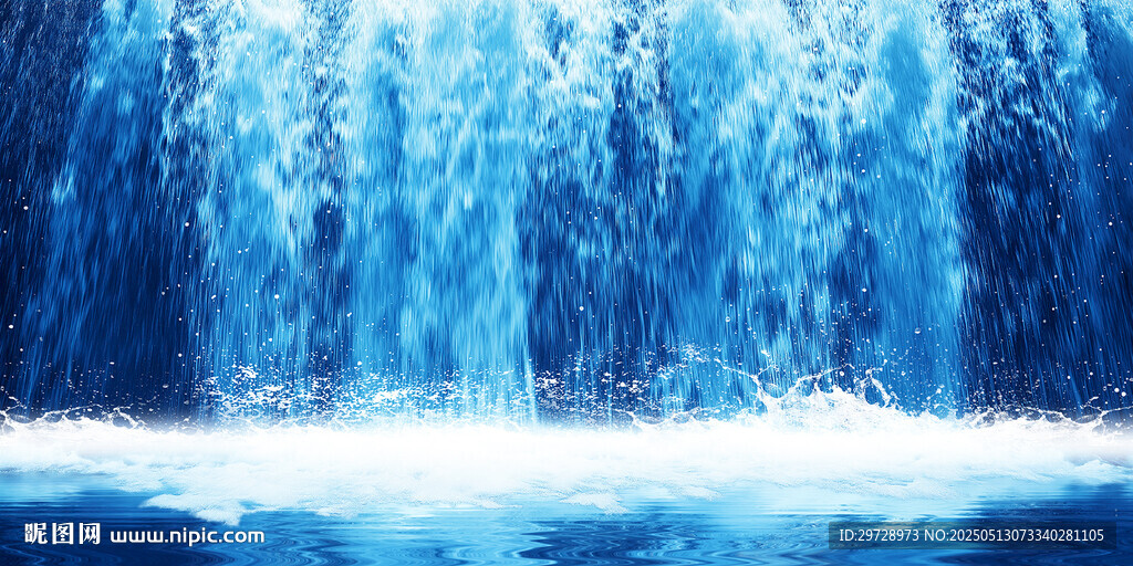 瀑布 流水生财 水 瀑布背景 