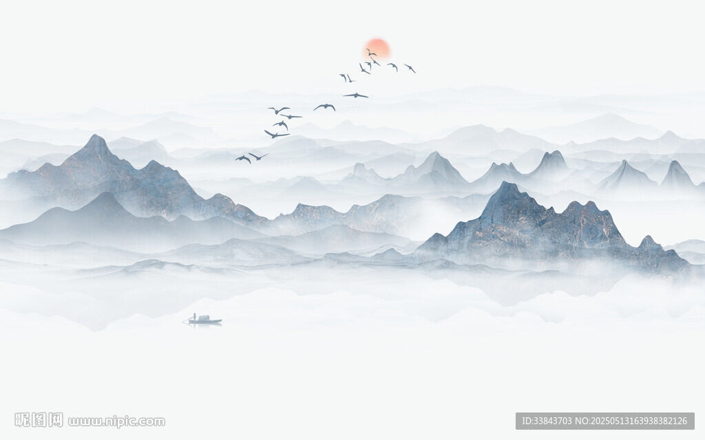新中式禅意山水画