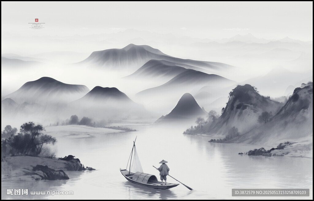 桂林山水风景画