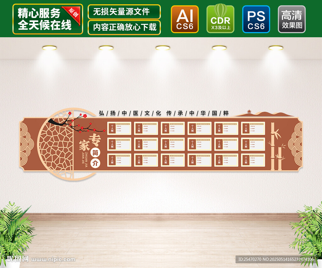 中医专家简介文化墙
