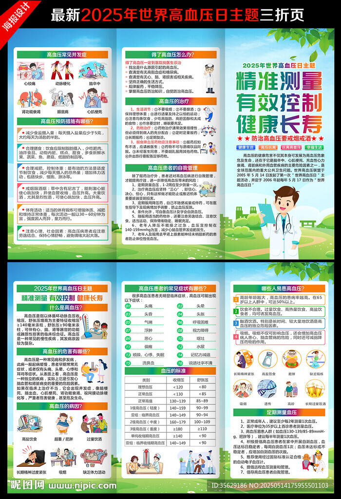 2025年世界高血压日三折页