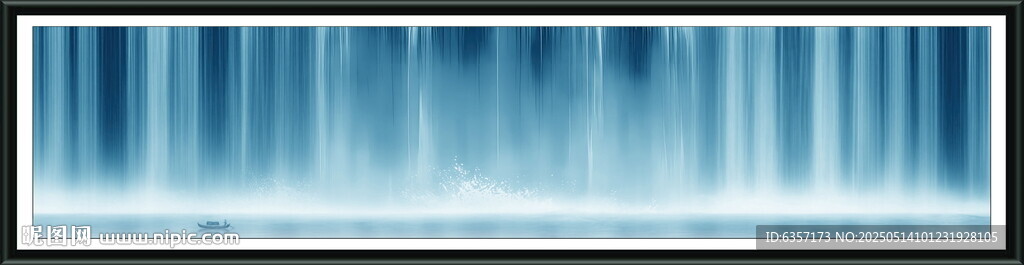 高山流水山水画