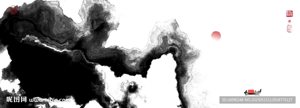 禅意水墨画