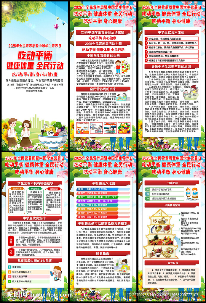 中国学生营养日展架