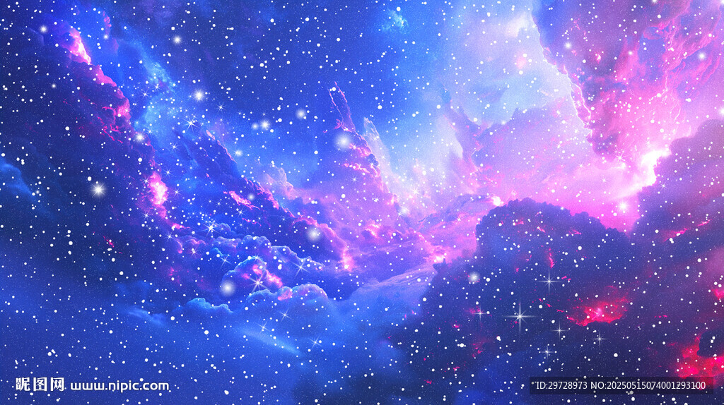 梦幻绚丽的宇宙星空景观