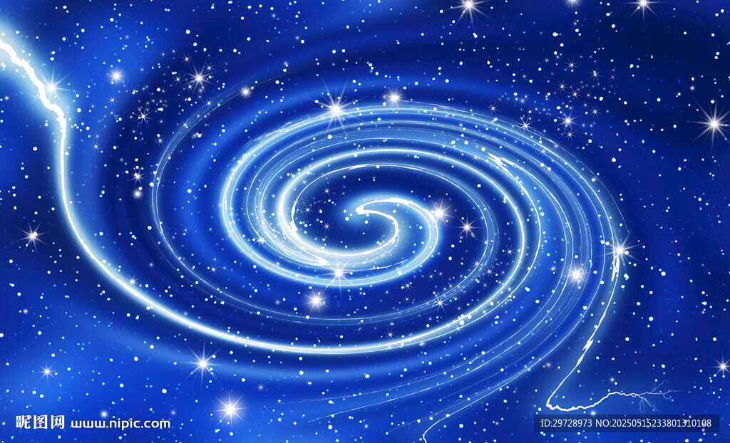 梦幻蓝色星空漩涡
