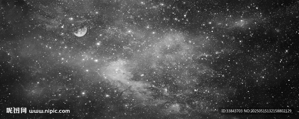 黑色宇宙星空背景图