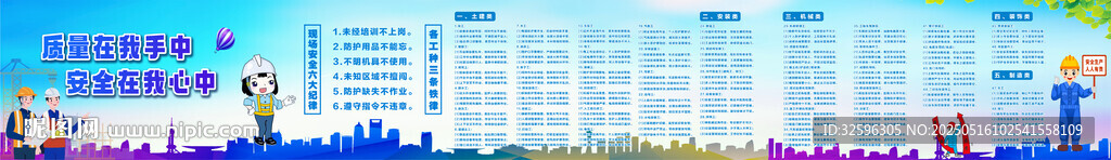 安全围挡  中国建筑 三铁六律