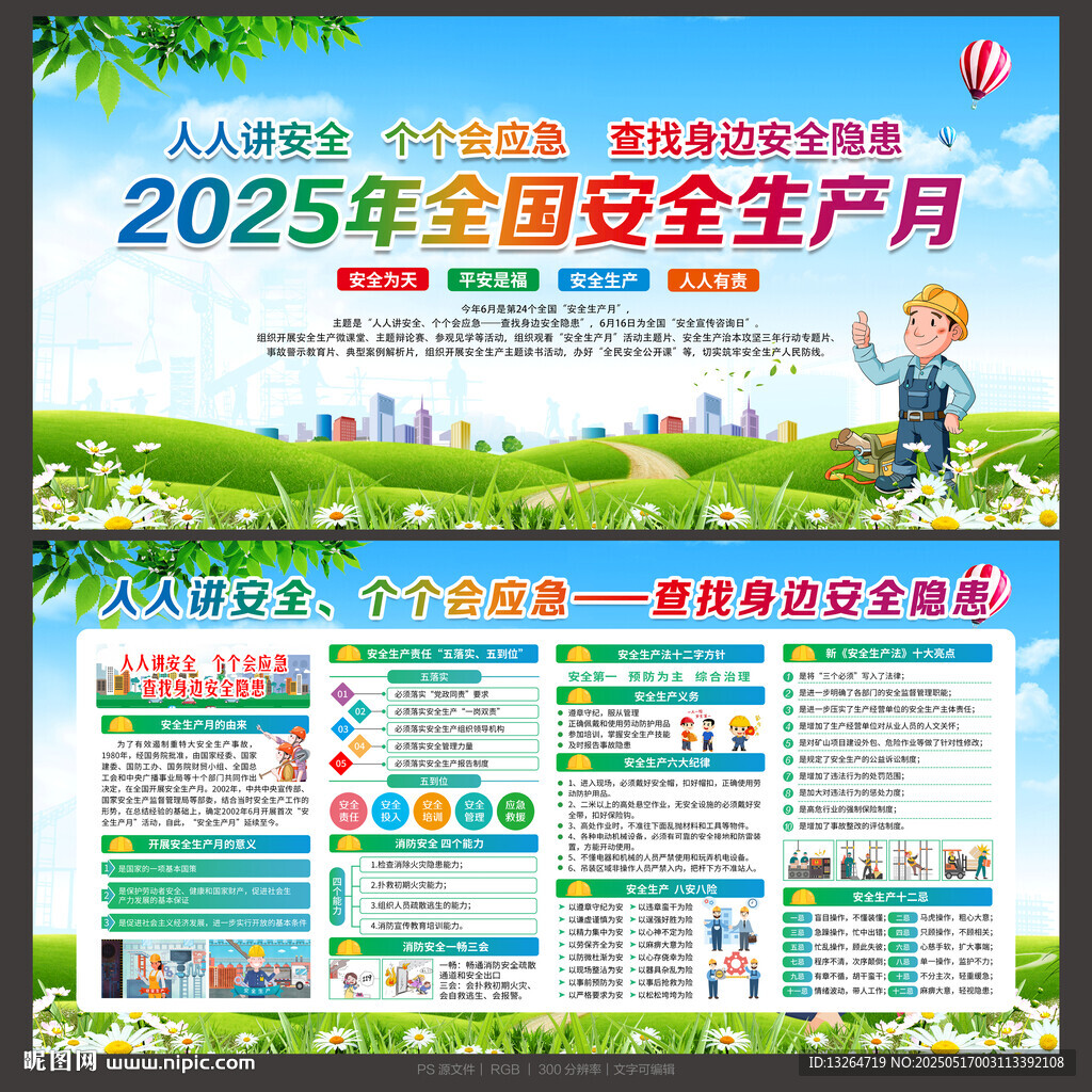 2025年安全生产月宣传栏