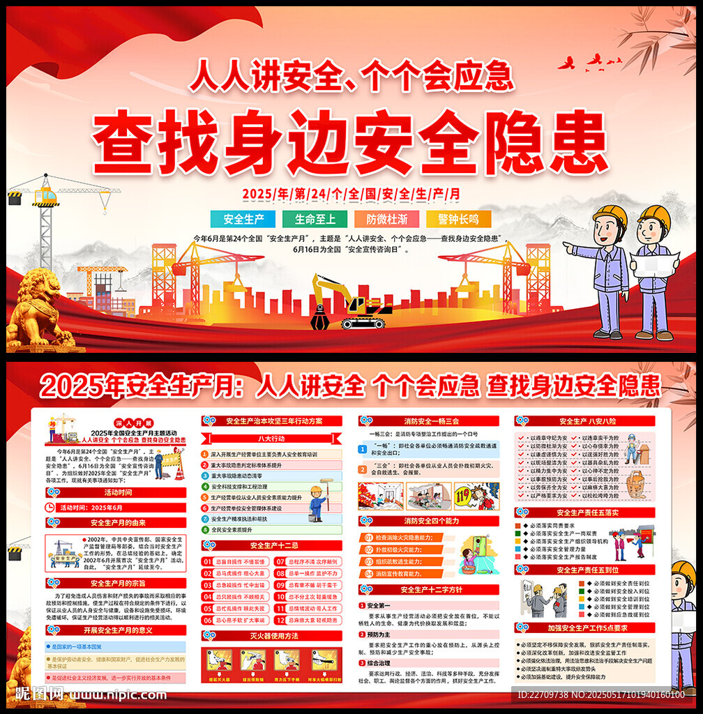2025安全生产月展板